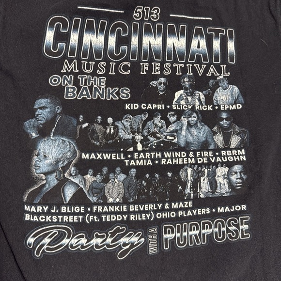 2019 Cincinnati Music Festival Rap T-Shirt - Picture 5 of 5